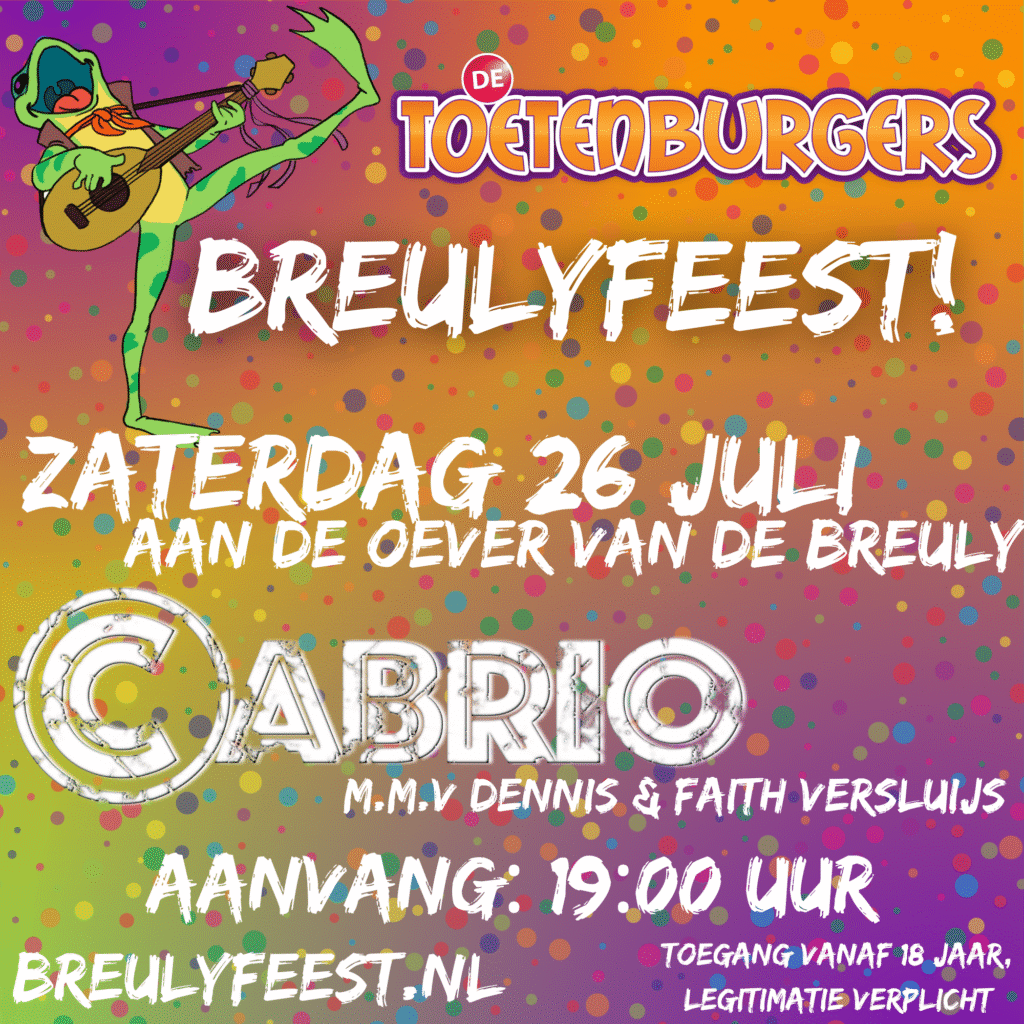 KAARTVERKOOP BREULYFEEST NU VAN START!